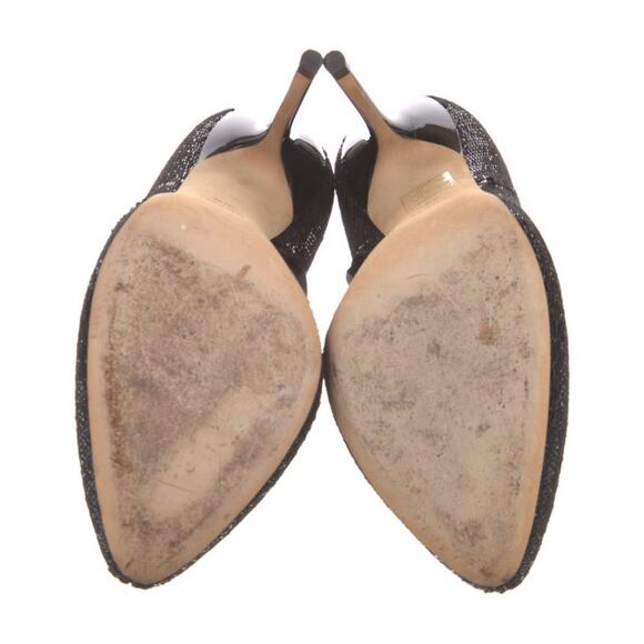 GUCCI Black Sequin Ankle Booties Heeled Boots EU 38.5 US 8.5 EUC - Picture 5 of 5